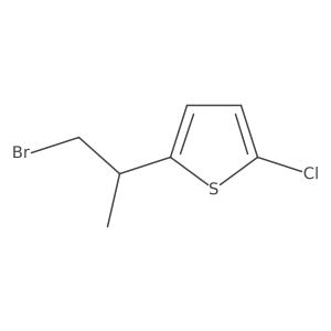 2-(2-Bromo-1-methylethyl)-5-chlorothiophene结构式