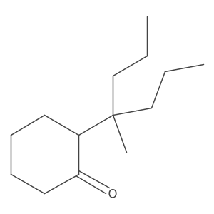 2-(4-Methylheptan-4-yl)cyclohexan-1-one Structure