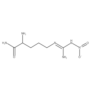 2-Amino-5-[[imino(nitroamino)methyl]amino]pentanamide Structure