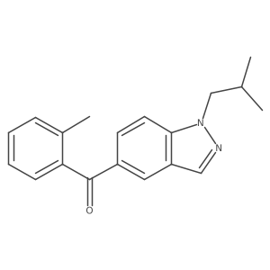 (2-Methylphenyl)-[1-(2-methylpropyl)indazol-5-yl]methanone Structure