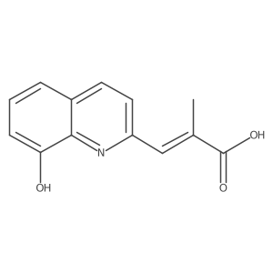 3-(8-Hydroxy-2-quinolinyl)-2-methyl-2-propenoic acid结构式