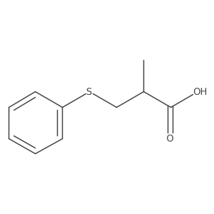 2-Methyl-3-(phenylsulfanyl)propanoic acid结构式
