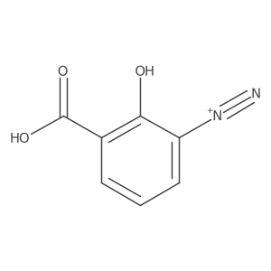 3-Carboxy-2-hydroxybenzenediazonium Structure