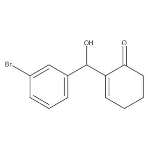 2-((3-Bromophenyl)(hydroxy)methyl)cyclohex-2-en-1-one结构式