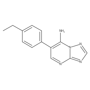 6-(4-Ethylphenyl)[1,2,4]triazolo[1,5-a]pyrimidin-7-amine Structure