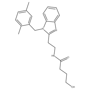 N-(2-{1-[(2,5-dimethylphenyl)methyl]-1H-1,3-benzodiazol-2-yl}ethyl)-4-hydroxybutanamide Structure
