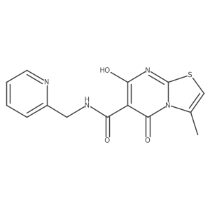 7-hydroxy-3-methyl-5-oxo-N-(pyridin-2-ylmethyl)-5H-thiazolo[3,2-a]pyrimidine-6-carboxamide结构式