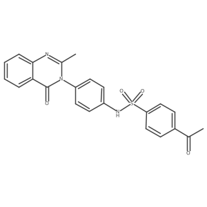 4-acetyl-N-(4-(2-methyl-4-oxoquinazolin-3(4H)-yl)phenyl)benzenesulfonamide Structure