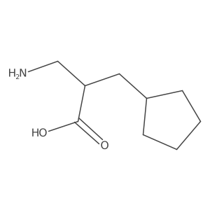 3-Amino-2-(cyclopentylmethyl)propanoic acid Structure