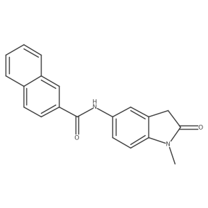 N-(1-methyl-2-oxoindolin-5-yl)-2-naphthamide结构式