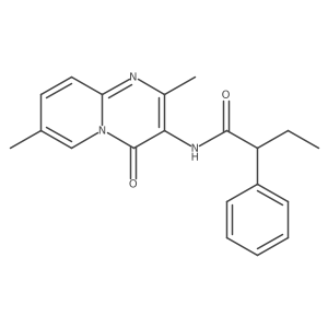 N-(2,7-dimethyl-4-oxo-4H-pyrido[1,2-a]pyrimidin-3-yl)-2-phenylbutanamide结构式