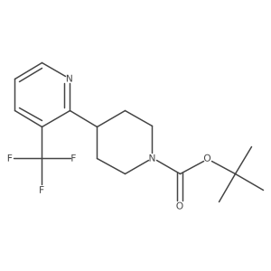 tert-Butyl 4-(3-(trifluoromethyl)pyridin-2-yl)piperidine-1-carboxylate结构式