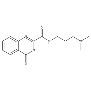 N-[3-(dimethylamino)propyl]-4-hydroxyquinazoline-2-carboxamide结构式