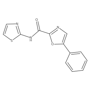 5-phenyl-N-(thiazol-2-yl)oxazole-2-carboxamide Structure