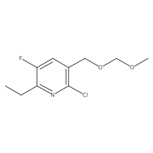 2-Chloro-6-ethyl-5-fluoro-3-[(methoxymethoxy)methyl]pyridine Structure