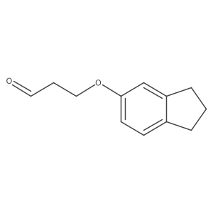 3-(2,3-dihydro-1H-inden-5-yloxy)propanal Structure