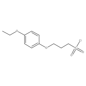 3-(4-Ethoxyphenoxy)propane-1-sulfonyl chloride结构式
