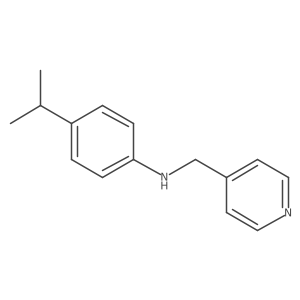 4-propan-2-yl-N-(pyridin-4-ylmethyl)aniline结构式