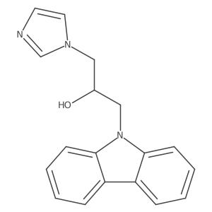 1-(9H-carbazol-9-yl)-3-(1H-imidazol-1-yl)propan-2-ol结构式