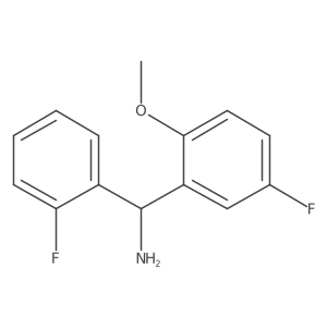 5-Fluoro-I+/--(2-fluorophenyl)-2-methoxybenzenemethanamine结构式