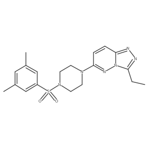 1-(3,5-Dimethylbenzenesulfonyl)-4-{3-ethyl-[1,2,4]triazolo[4,3-b]pyridazin-6-yl}piperazine结构式