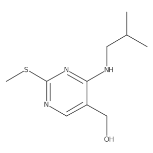 4-[(2-Methylpropyl)amino]-2-(methylthio)-5-pyrimidinemethanol结构式