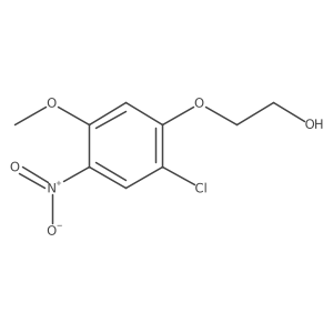 2-(2-Chloro-5-methoxy-4-nitrophenoxy)ethanol结构式