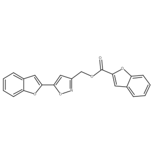 (5-(Benzofuran-2-yl)isoxazol-3-yl)methyl benzofuran-2-carboxylate Structure