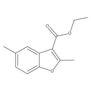 3-Benzofurancarboxylic acid, 2,5-dimethyl-, ethyl ester结构式