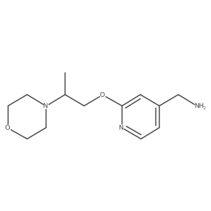 [2-(2-Morpholin-4-ylpropoxy)pyridin-4-yl]methanamine Structure