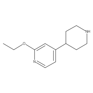 2-Ethoxy-4-(4-piperidinyl)pyridine结构式