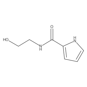 N-(2-hydroxyethyl)-1H-pyrrole-2-carboxamide结构式