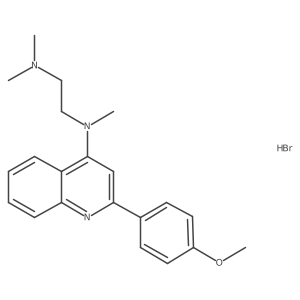 N~1~-[2-(4-methoxyphenyl)-4-quinolinyl]-N~1~,N~2~,N~2~-trimethyl-1,2-ethanediamine hydrobromide Structure