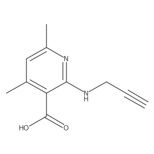 4,6-Dimethyl-2-(prop-2-yn-1-ylamino)nicotinic acid结构式