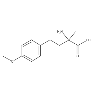2-Amino-4-(4-methoxyphenyl)-2-methylbutanoic acid Structure