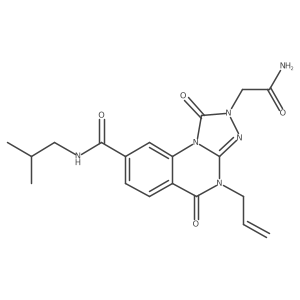 4-allyl-2-(2-amino-2-oxoethyl)-N-isobutyl-1,5-dioxo-1,2,4,5-tetrahydro-[1,2,4]triazolo[4,3-a]quinazoline-8-carboxamide结构式