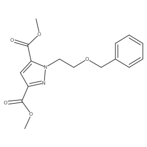 Dimethyl 1-(2-(benzyloxy)ethyl)-1H-pyrazole-3,5-dicarboxylate结构式