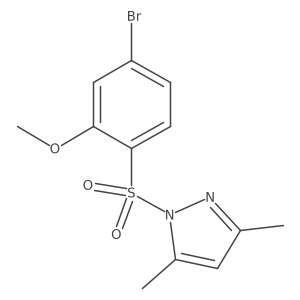1-[(4-Bromo-2-methoxyphenyl)sulfonyl]-3,5-dimethyl-1H-pyrazole Structure