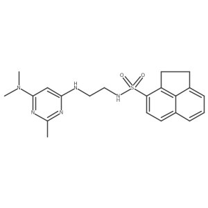 N-(2-((6-(dimethylamino)-2-methylpyrimidin-4-yl)amino)ethyl)-1,2-dihydroacenaphthylene-3-sulfonamide Structure
