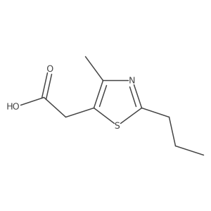 2-(4-Methyl-2-propyl-1,3-thiazol-5-yl)acetic acid结构式
