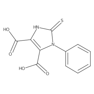 2,3-Dihydro-1-phenyl-2-thioxo-1H-imidazole-4,5-dicarboxylic acid Structure