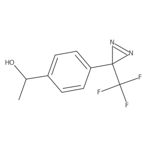 (1S)-1-[4-[3-(trifluoromethyl)diazirin-3-yl]phenyl]ethanol Structure