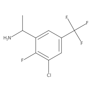(I+/-S)-3-Chloro-2-fluoro-I+/--methyl-5-(trifluoromethyl)benzenemethanamine结构式