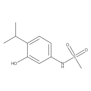 N-(3-Hydroxy-4-isopropylphenyl)methanesulfonamide结构式