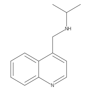 (Propan-2-yl)[(quinolin-4-yl)methyl]amine结构式