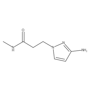 3-(3-amino-1H-pyrazol-1-yl)-N-methylpropanamide Structure