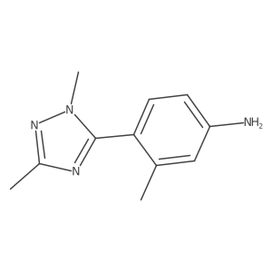 4-(1,3-Dimethyl-1h-1,2,4-triazol-5-yl)-3-methylaniline结构式