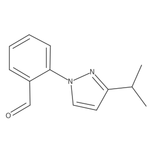 2-[3-(propan-2-yl)-1H-pyrazol-1-yl]benzaldehyde结构式