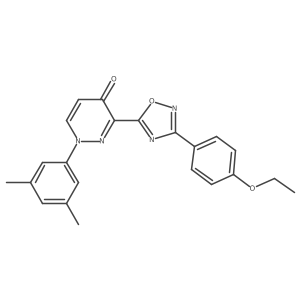 1-(3,5-Dimethylphenyl)-3-[3-(4-ethoxyphenyl)-1,2,4-oxadiazol-5-yl]-1,4-dihydropyridazin-4-one结构式