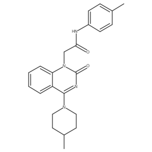 N-(4-methylphenyl)-2-[4-(4-methylpiperidin-1-yl)-2-oxo-1,2-dihydroquinazolin-1-yl]acetamide Structure